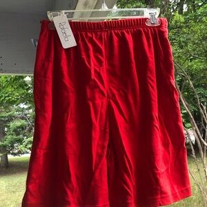 Rafaella Vibrant Red Athletic Shorts
